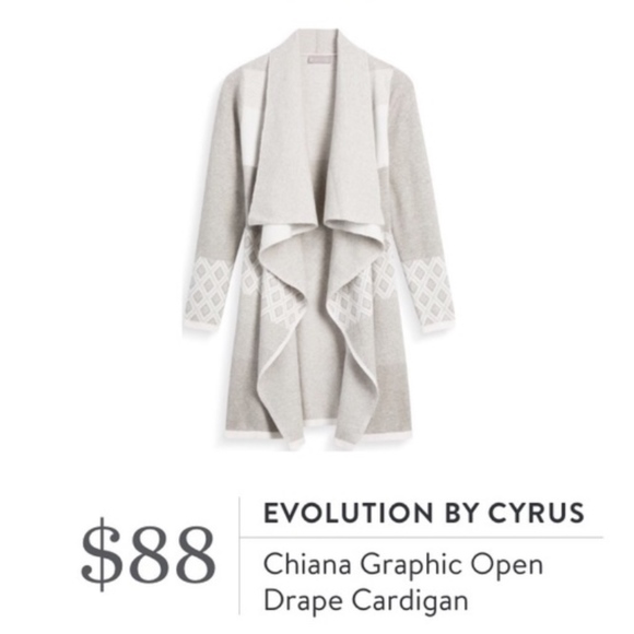 Stitch Fix Chiana Graphic Open Drape 